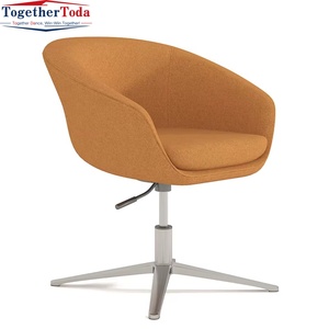 Chaise de loisirs minimaliste pour bureau, réception, hôtel, salon, zones de réunion, mobilier de salon, chaise de visiteur pivotante et réglable en hauteur - Product Image 1