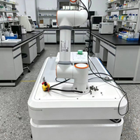Châssis mobile AGV SLAM laser, bras robotique collaboratif 6 axes, modèle SHENGXIN FR5, moteur PLC, acier, aluminium, charge utile 5 kg, atelier
