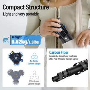 <span class=keywords><strong>Trépied</strong></span> vidéo de voyage <span class=keywords><strong>SIRUI</strong></span> AM223L avec base de nivellement, mini <span class=keywords><strong>trépied</strong></span> de bureau en fibre de carbone pour appareil photo reflex numérique, caméra vidéo, charge maximale - Product Image 3