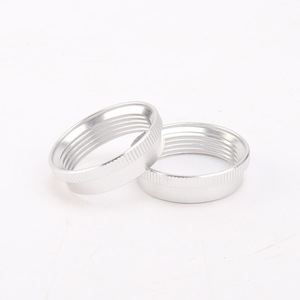 Aluminum Machining Parts Threaded <b>Ring</b> Silver Plated High Accuracy Machinery Components - Product Image 3