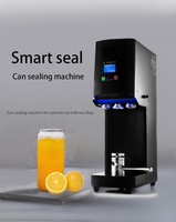 Máquina Selladora de Vasos Inteligente de Alta Eficiencia, Máquina Selladora de Té de Burbujas y Cerveza, Máquina de Envasado Automática Negra para Envasar Botellas