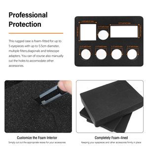 Muestra gratuita, precio de fábrica, estuche de plástico rígido resistente al agua, al polvo y a los golpes IP67, estuche para herramientas y equipos a prueba de agua con asa. - Product Image 2