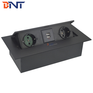 2 EU điện 2 USB sạc <span class=keywords><strong>pop</strong></span>-up ổ cắm Hidden bàn Grommet với 10A đánh giá RJ45 Mạng IP44 cấp cho máy tính để bàn hội nghị bảng - Product Image 1