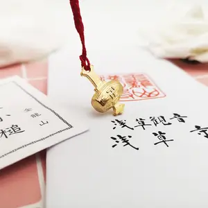 Japonês Asakusa Templo Fulu Pequeno Martelo Metal Craft Saudável Boa Sorte Orar Pacote Pingente