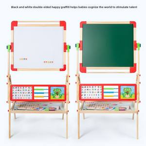 Lavagna Pieghevole in Legno Multifunzione per Disegno, Uso Domestico, Studenti, Bambini, Graffiti, Scrittura, Lavagna Artistica per Ragazzi e Ragazze - Product Image 2