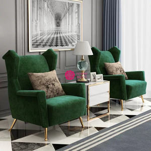 Yicheng Beauty Design antique moderne salon dossier haut en bois massif fauteuil d'appoint de loisirs chaise de canapé à prix bon marché - Product Image 2