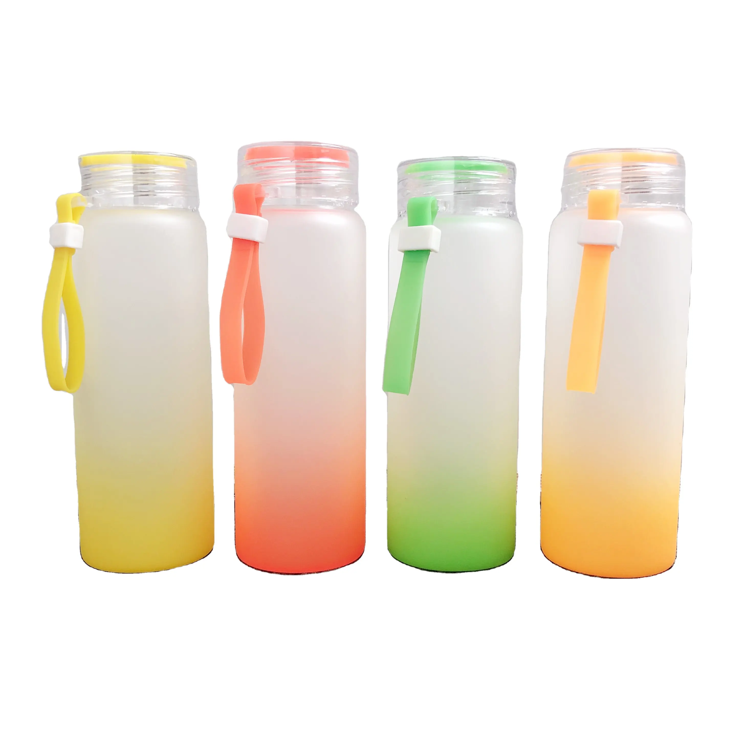 Hoge Kwaliteit Kawaii Sublimatie Sport Frosted Glas Water Fles Bulk 2022 Groothandel Tumbler Cups Groothandel Leeg