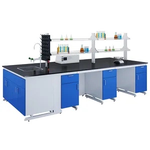 School furniture science lab work bench table equipment with science lab sink