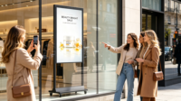 Écran d'affichage numérique LCD suspendu au plafond de 32/43/49/55/65 pouces, 3000 nits de luminosité élevée, lisible en plein soleil