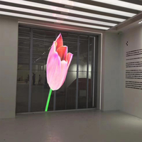 Écran LED en verre couleur pleine P3.91 à haute luminosité (65%-75% de transparence) pour affichage vidéo publicitaire en bijouterie - Vente chaude