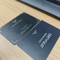 Blank Matte Metal Programmable NFC RFID Business Card Mini Tag Payment QR Code Hotel Use Waterproof Laser Engraved Logo Access