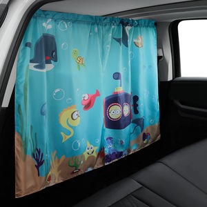 Rideau de séparation universel pour voiture, occultant à 100 %, motif dessin animé, pare-soleil, pour l'intimité intérieure du véhicule et le sommeil de bébé, installation facile - Product Image 1