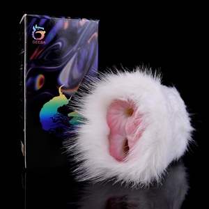 GEEBA Furry Pocket Pussy Male Masturbation Toys Fantasy Vagina Furry Goat Vagina Silicone Vaginal Male <b>Masturbator</b> Sex Toys - Product Image 5