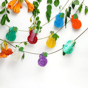 Pince à Cheveux Unisexe de Haute Qualité, Style Mignon, Design Fruits, Feuilles Vertes, en Acétate, Forme Gourde, Personnalisée - Product Image 6