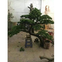 Prix d'usine personnalisé, arbre de pin artificiel en fibre de verre de 200 cm de hauteur, arbre de pin artificiel de grande taille pour l'intérieur, en vente