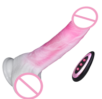 Elektrischer Realistischer Stoß- und Vibrationsdildo mit 9 Vibrationsmodi und Heizfunktion Erwachsenen-Sexspielzeug für Frauen
