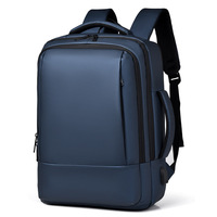 Sac à dos de voyage professionnel grande capacité, tendance, avec fermeture éclair en polyester, extensible, pour ordinateur portable