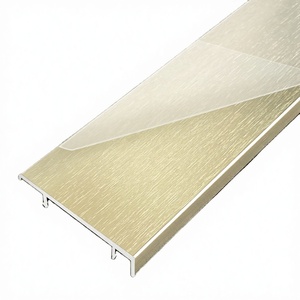 Modern Brushed Aluminum Skirting Board 60mm 80mm Metal Baseboard Trim Wall Protector Decorative <b>Floor</b> Skirting Line for Hotels - Product Image 1