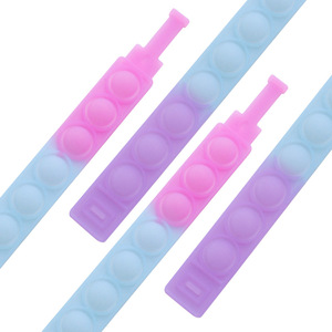Bong Bóng Pop Silicone Cảm Giác Fidget Đồ Chơi Pop Fidget Đồ Chơi Đơn Giản Fidget Nút Keychain Đồ Chơi - Product Image 4