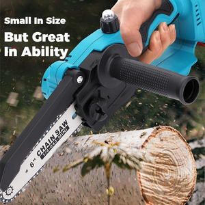 6/8Inch Di Động Cầm Tay 21V Pin Powered Điện Không Chổi Than Cây Cắt Không Dây Mini Cưa Xích Cho Gỗ Cắt Tỉa Cắt Tỉa - Product Image 5