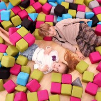 ROPECUBE Juego de Bloques Magnéticos de Tela Montessori, Juguetes Educativos de Aprendizaje, Juguetes para Parques Infantiles y de Diversión - Excavadora