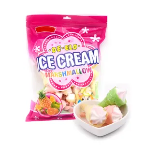 袋包装清真果味棉花糖多彩冰淇淋棉花糖