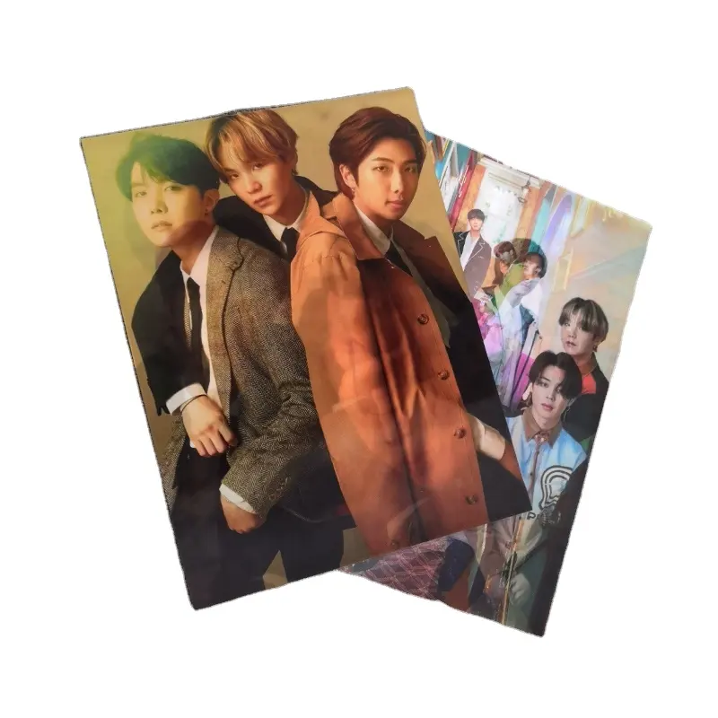 Kpop Bangतान लड़कों 3 डी एनीमे पोस्टर के लिए नए कोरियन स्टार 3 डी पोस्टर