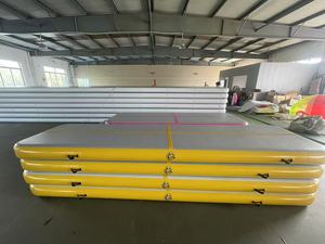 LDK Équipement <span class=keywords><strong>de</strong></span> sport Tapis <span class=keywords><strong>de</strong></span> culbutage <span class=keywords><strong>gonflable</strong></span> et trampoline 15mm d'épaisseur 1200cm <span class=keywords><strong>de</strong></span> longueur <span class=keywords><strong>Piste</strong></span> d'air arc-en-ciel multicolore - Product Image 2