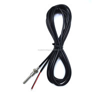 Sensor de Temperatura PT100 PT1000 de 2 Hilos con Rosca M8, Sensor RTD con Cable de Silicona