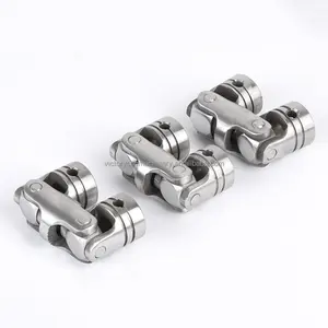 8*16*60mm 304Stainless Steel Precision Double-Section Cross Universal Joint Transmission Joint Universal Coupling Joint