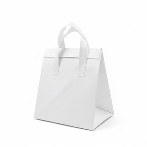 Sac isotherme de grande taille de haute qualité, non tissé, jetable, thermique, avec fermeture autocollante pour le stockage des aliments de pique-nique - Product Image 2