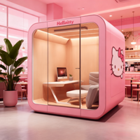 Maisons conteneurs modulaires en aluminium pour cuisines mobiles extérieures, salles de bain, bureaux, hôtels, magasins, cabines en panneaux sandwich