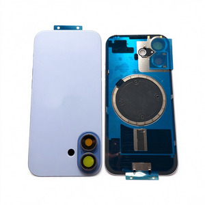 Objectif d'appareil photo et anneau magnétique pré-assemblés de remplacement pour iPhone 14, 14 Plus, 16 Pro, 15 Pro, 15 Pro Max – Verre arrière à grand trou, pas cher - Product Image 1