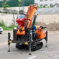 Machine de forage de puits d'eau de type chenillé SM200, 200 m, moteur diesel