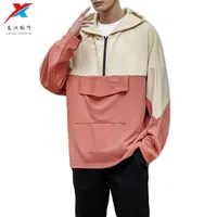 高品質秋メンズファッションソフトシェルジャケット防風防水プルオーバーナイロンユニセックスフードジャケット