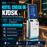 Hotel-Selbstbedienungs-Check-in-Kiosk für Hotelgästeempfang Hotellobby-Rezeptionsservice Gastgewerbe-Gästeservice