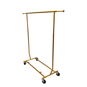 <span class=keywords><strong>Perchero</strong></span> de Acero Inoxidable Resistente con <span class=keywords><strong>Ruedas</strong></span>, <span class=keywords><strong>Perchero</strong></span> Industrial de Tubo para Dormitorio/Lavandería - Product Image 3