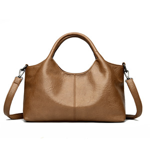<b>Cross</b>-border Large-capacity Waterproof Portable Tote Bag Women's Newstyle commuter Handbag Chic Soft-leather Zipper Shoulder - Product Image 4