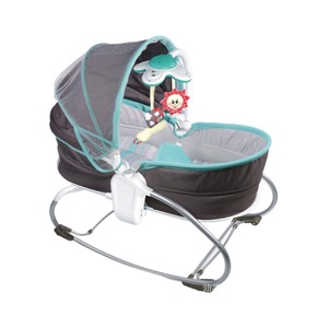 3-in-1 Newborn Baby Rocking Chair with <b>Vibration</b>, Music, Remote <b>Control</b>, Toys & Portable Folding Cradle Swing Sleeper - Product Image 1