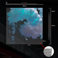 Pantalla LED Transparente P3.91 P6.25, Pantalla de Malla LED Hueca de Alta Transparencia, Panel de Video LED Ligero para Cortina de Vidrio