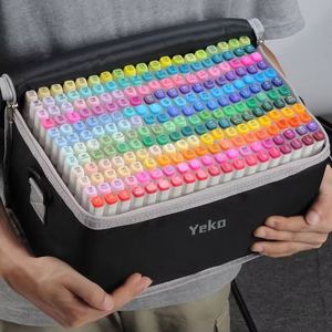 Lot de Marqueurs Arc-en-ciel en Gros – 30, 60 ou 168 Pièces – Fournitures Artistiques Permanentes Personnalisées avec Sac Cadeau - Product Image 1