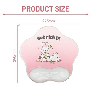 <span class=keywords><strong>Tapis</strong></span> de souris de jeu à broche en gel Repose-poignet en PC-Forme d'étoile à cinq branches <span class=keywords><strong>Tapis</strong></span> de <span class=keywords><strong>clavier</strong></span> <span class=keywords><strong>ergonomique</strong></span> transparent et antidérapant pour la maison et le bureau - Product Image 5