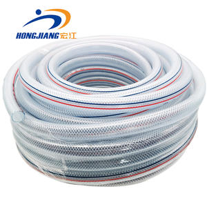 Tubo Flessibile in <span class=keywords><strong>PVC</strong></span> Trasparente Rinforzato con Fibra da 1 Pollice, Tipo Pelle di Serpente, per Lavaggio Auto, Irrigazione e Giardino - Product Image 2