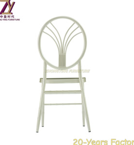 เก้าอี้โลหะสำหรับในร่มและกลางแจ้งเก้าอี้จัดเลี้ยงโรงแรมเฟอร์นิเจอร์หรูหราน้ำหนักเบา - Product Image 2