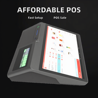 Harga Bagus Sistem POS Windows/Android Printer All-in-One Layar Sentuh Kapasitif Mesin Kasir 11.6 Inci 4GB RAM