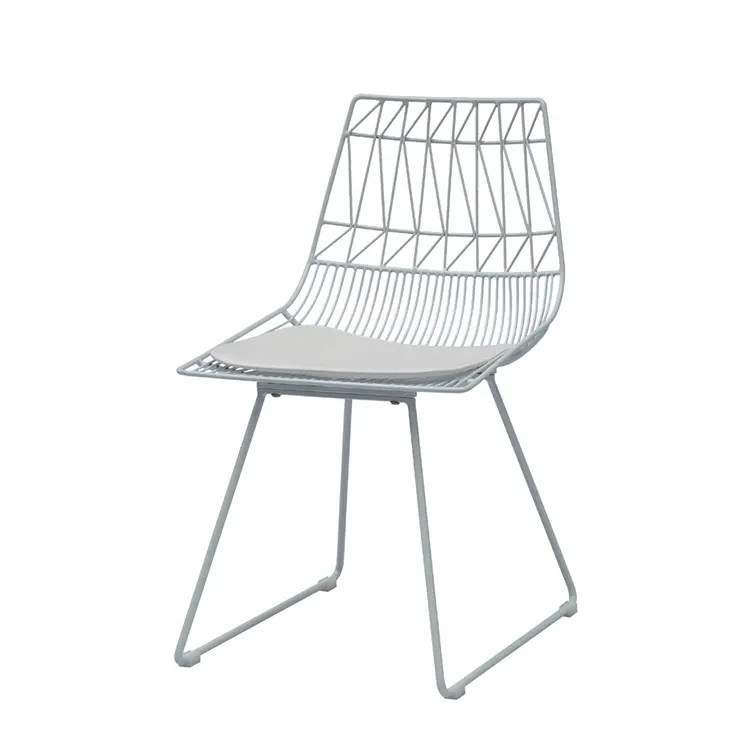 현대 디자인 산업 금속 저녁식사 쌓을수 있는 철사 식사 의자