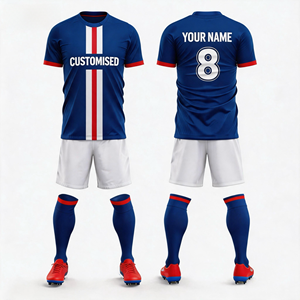 Equipaciones de Fútbol de Clubes Nacionales Europeos, Camiseta de Fútbol Moderna de Corte Ajustado para un Look Elegante Dentro y Fuera del Campo # 10 100% Poliéster - Product Image 1