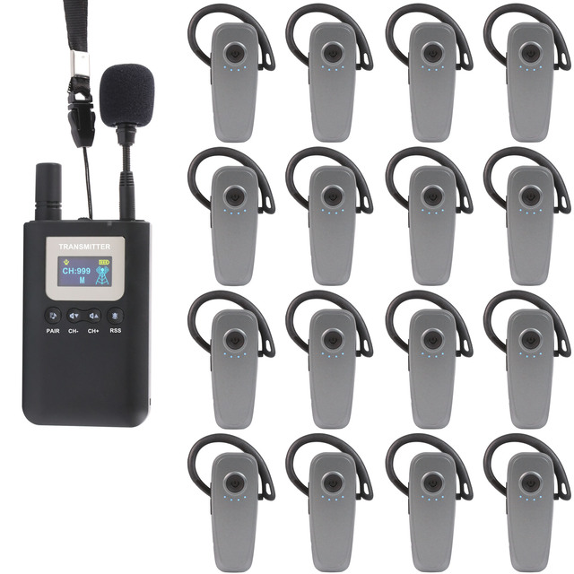 Wireless Audio Radio Tour Group Guide System, Headset Microphone System, Radioguide for Conference Simultaneous Interpretation
