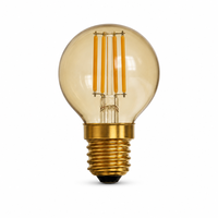 Ampoule LED à filament de haute qualité, directement de l'usine, G45, 4 fils, 2200-6500K, CRI 90+, dimmable, 4W, 5.5W, 6W, 8W, pour applique murale