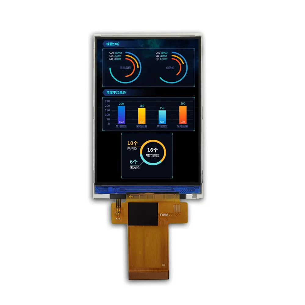 TFT 3.5 ekran ekran TN paneli 40 PIN SPI 16 Bit ST7796 sürücü 3.5 inç TFT LCD 480x320 termostat için